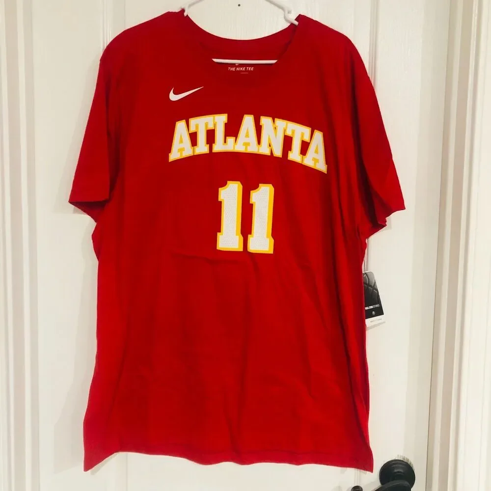 Nike Atlanta Hawks Trae Young‎ 11 NBA Name & Number T-Shirt Red Mens XXL NWT